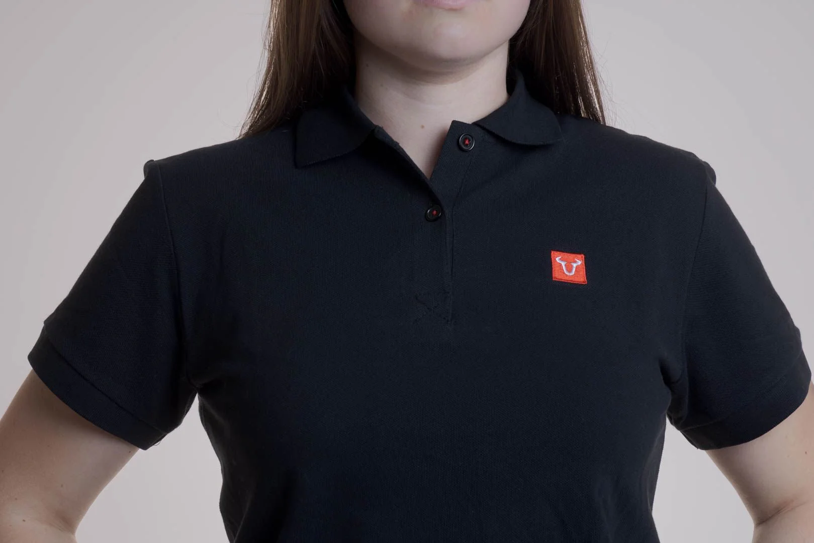Polo shirt Core Line. Black. Women. Size XL. - Image 3