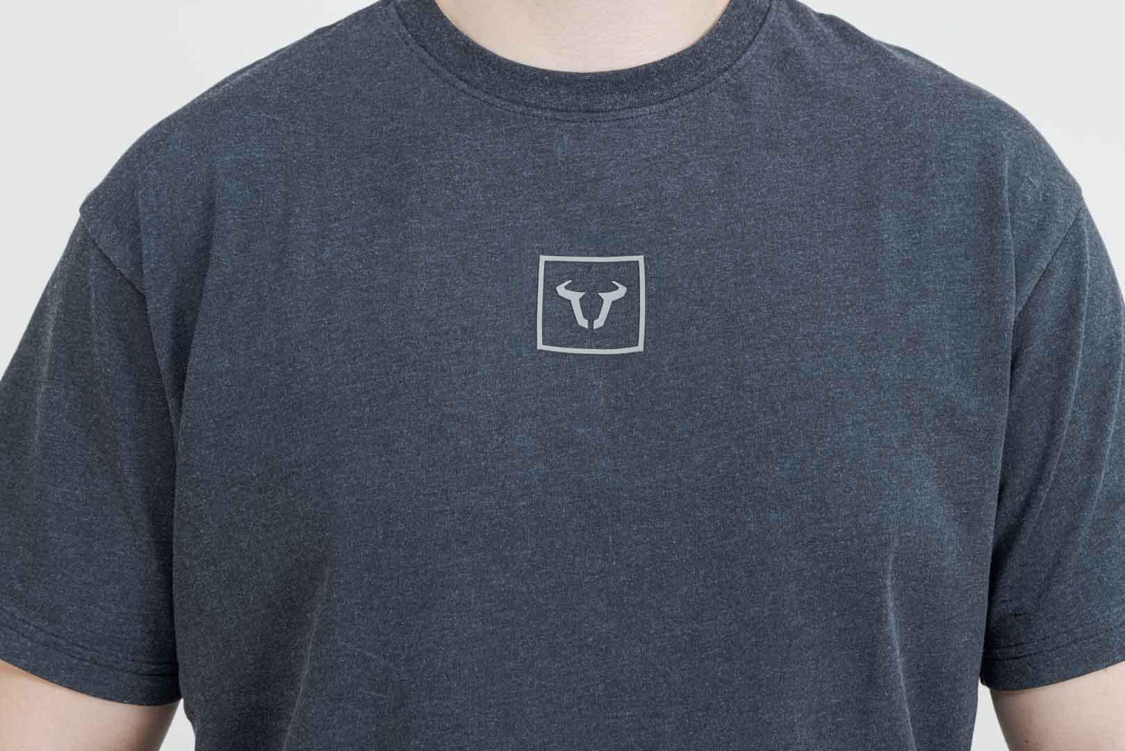 T-Shirt Unisex Riders Line Dark Grey. Optic Wash. Unisex. Size XS. - Image 3