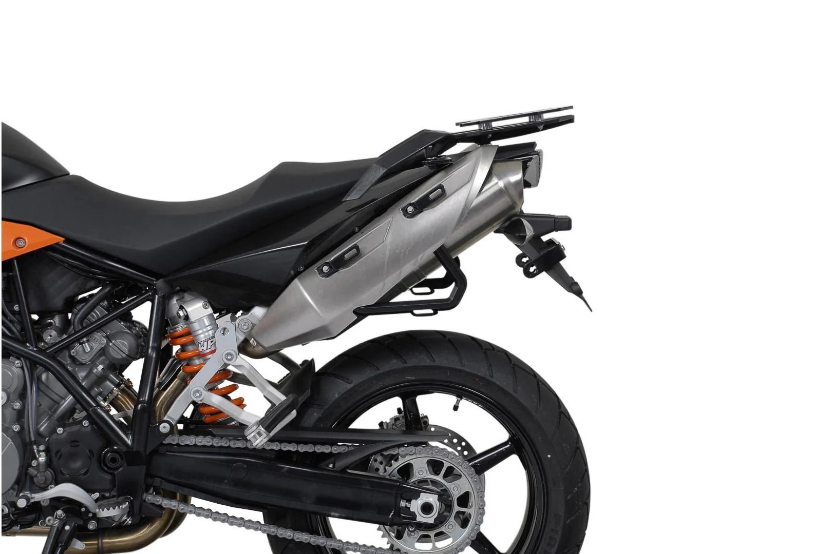 TRAX ADV Aluminium Case System 37/37 litre KTM 990 SM / SM-T / SM-R / 950 SM Black - Image 3