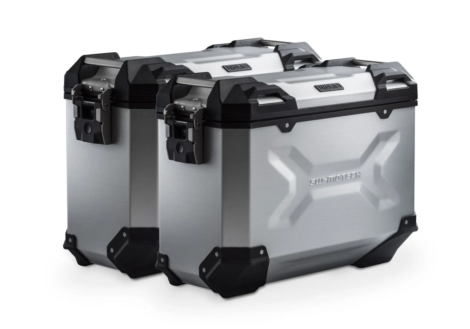 TRAX ADV Aluminium Case System 37/37 litre Honda VFR800X Crossrunner (15-) Silver