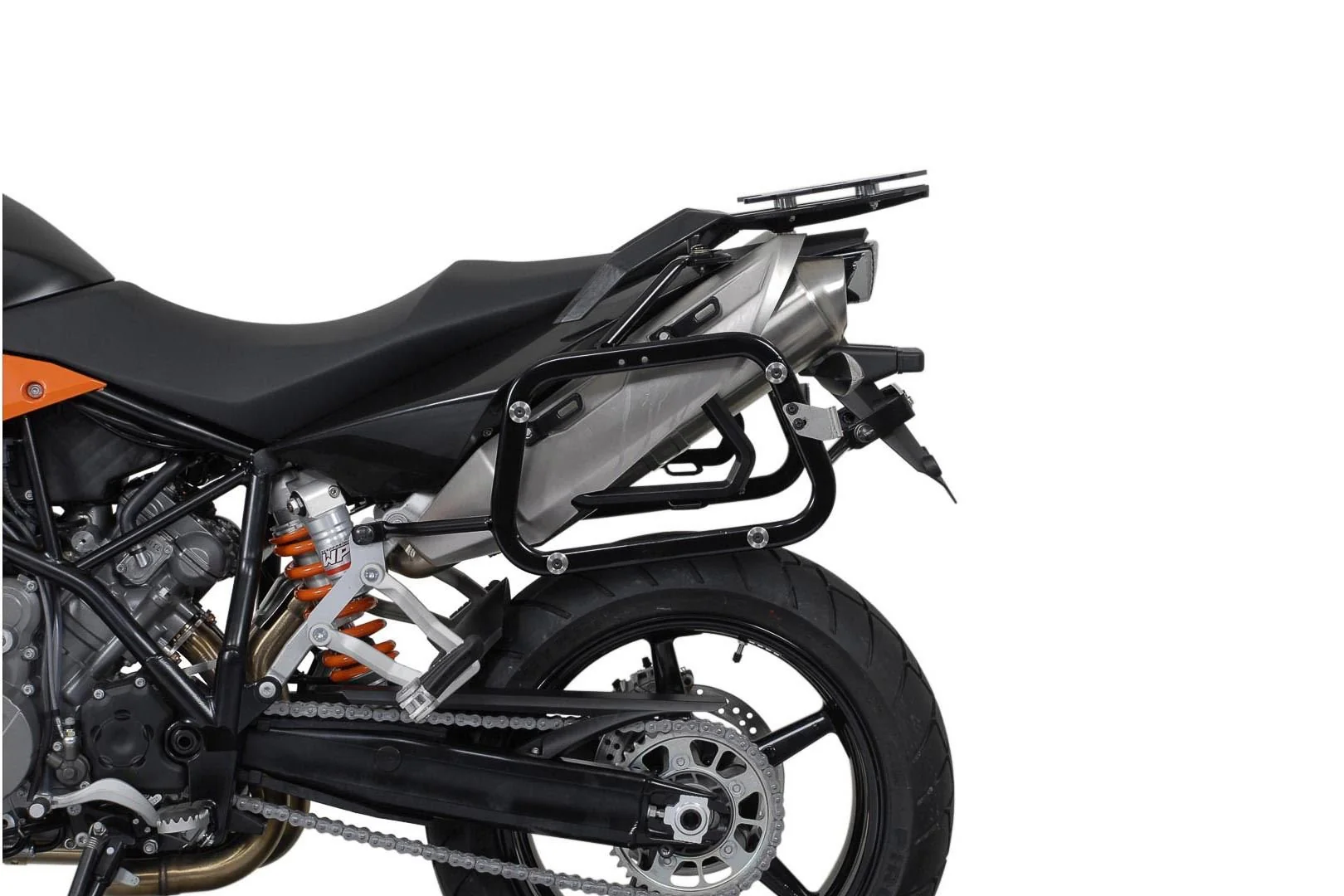 TRAX ADV Aluminium Case System 37/37 litre KTM 990 SM / SM-T / SM-R / 950 SM Silver - Image 2