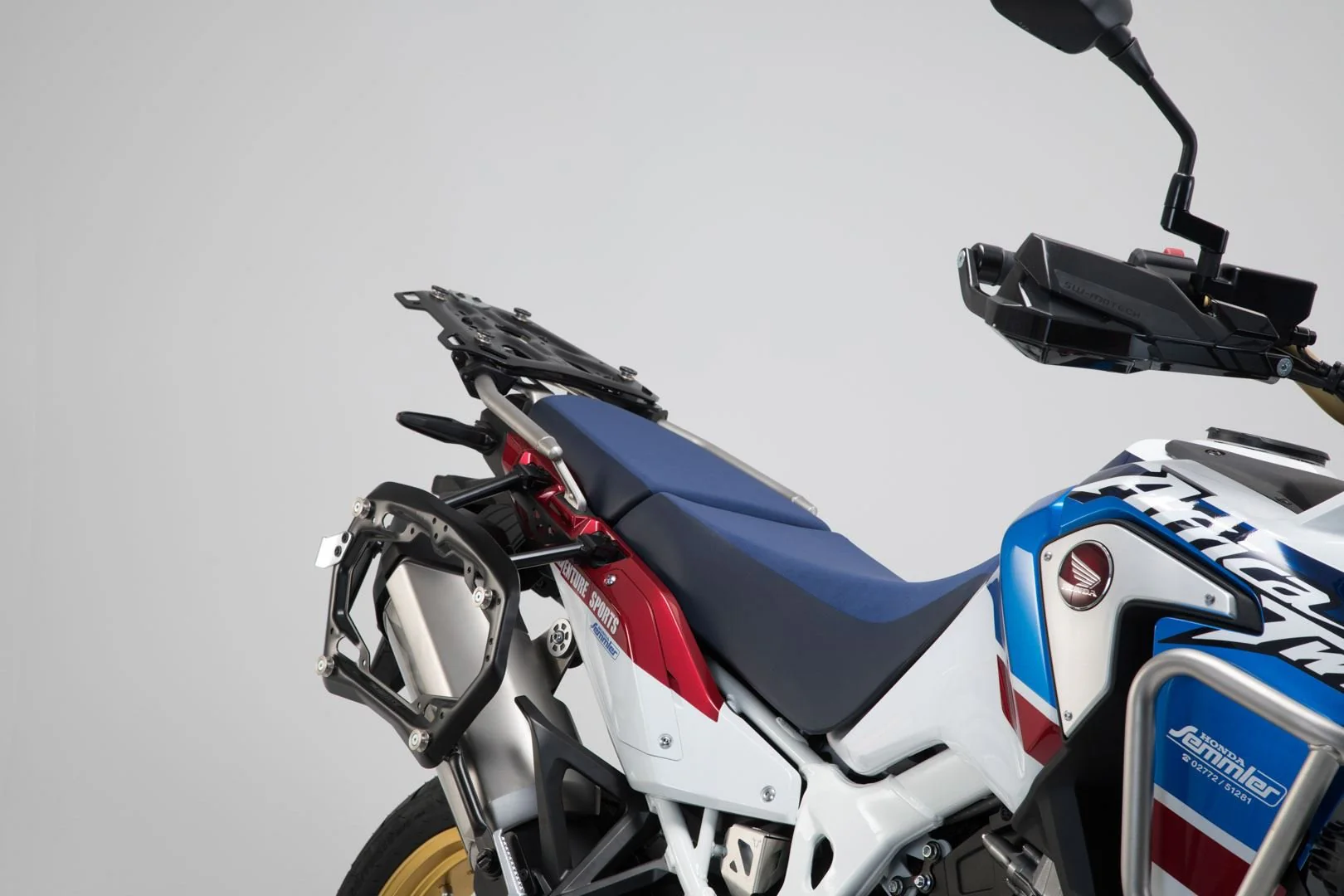 TRAX ADV Aluminium Case System 45/37 litre Honda CRF1000L / Adv Sports (18-) Silver - Image 3