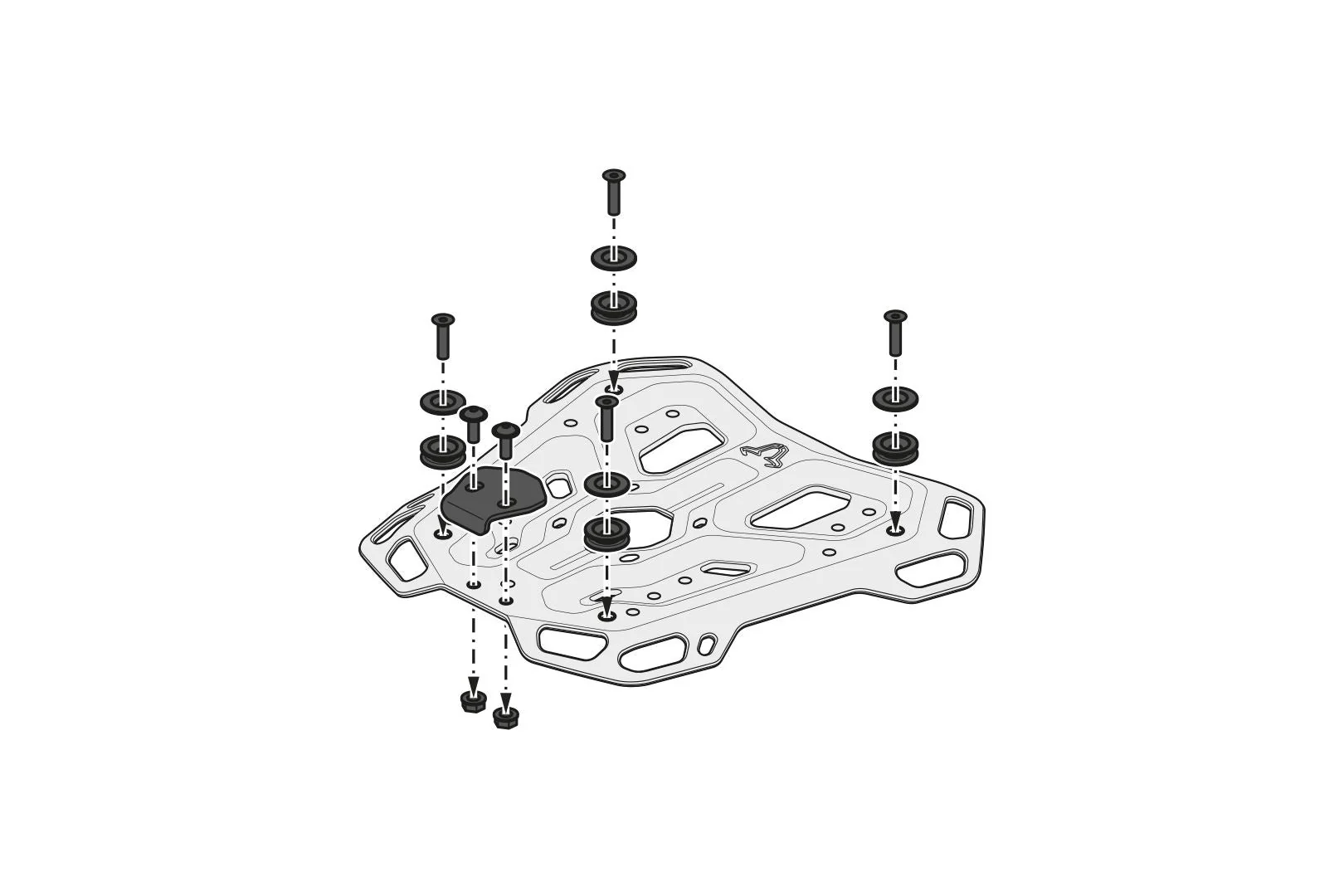 TRAX ADV top case system Triumph Tiger 900 (19-23) / 1200 (22-) Black - Image 4